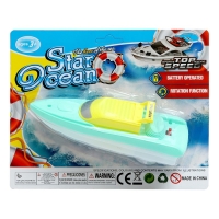 Катер «Супер скорость», работает от батареек, цвет МИКС Катер «Супер скорость», работает от батареек, цвет МИКС