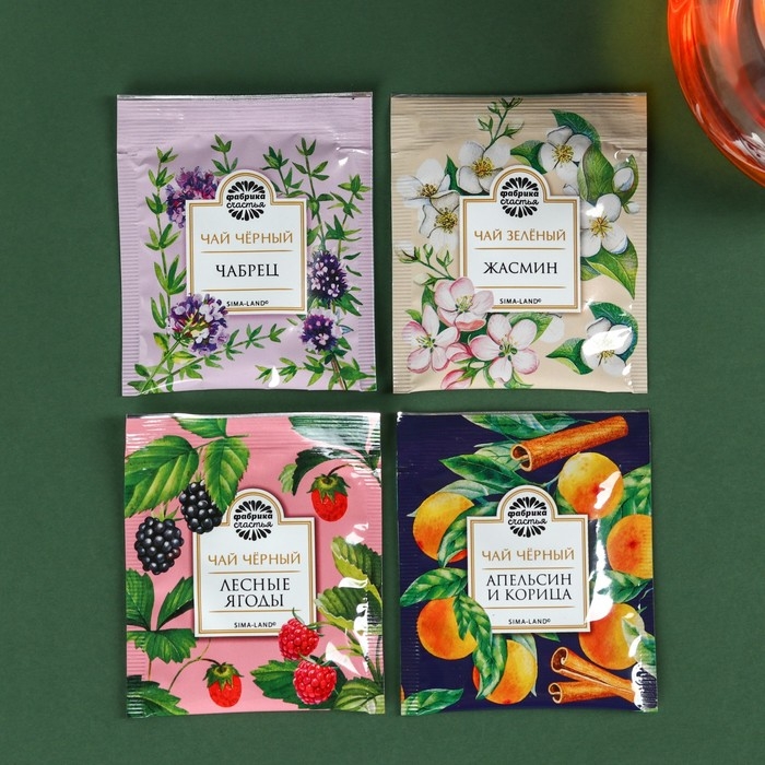 Набор чая &laquo;Папа может всё&raquo;: весовой чай 40 г (2 шт. х 20 г)., чай в пакетиках 21,6 (12 шт. х 1,8 г).