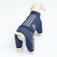 Комбинезон "Спорт" с светоотрожающими полосами, размер S (ДС 25, ОГ 35, ОШ 25см), тёмно-сини Комбинезон "Спорт" с светоотрожающими полосами, размер S (ДС 25, ОГ 35, ОШ 25см), тёмно-сини