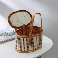 Корзина для хранения Доляна Nature, 20&times;13&times;13, бамбук