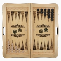 Нарды деревянные большие, настольная игра "Конь", 60 х 60 см, с шашками Нарды деревянные большие, настольная игра "Конь", 60 х 60 см, с шашками