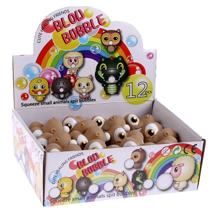 Мялка &laquo;Динозаврик&raquo; надувает шарик