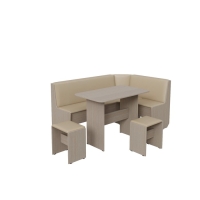 Обеденная группа "Том" - дуб молочный/КЗ бежевый Обеденная группа "Том" - дуб молочный/КЗ бежевый