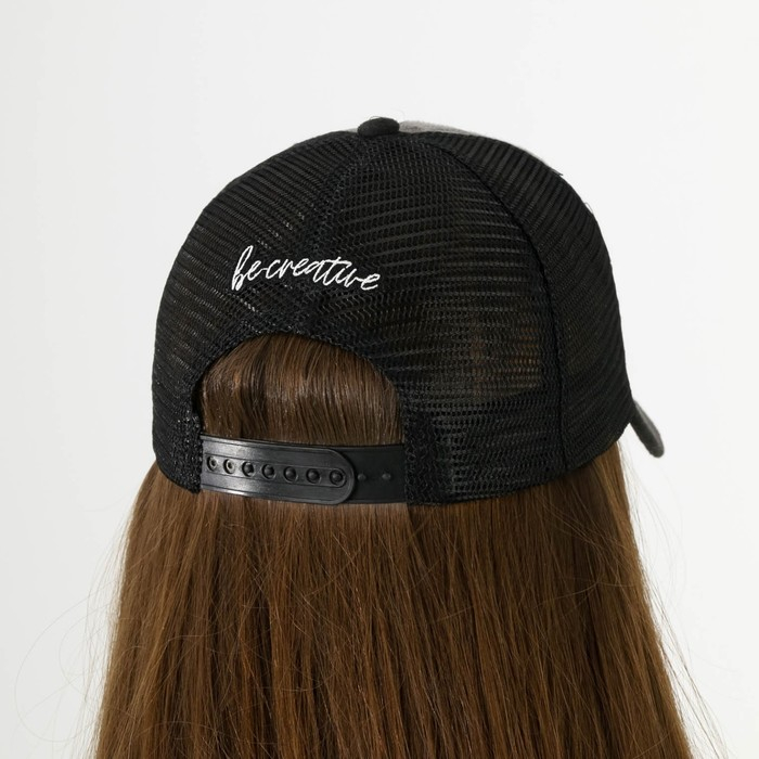 Кепка мужская с сеткой DIGNITY, цвет чёрный, р-р 56 Кепка мужская с сеткой DIGNITY, цвет чёрный, р-р 56