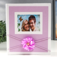 Фотоальбом на 200 фото 10х15 см "Цветок. Рамка" МИКС 23,5х4,5х20 см