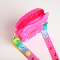 Сумка детская для девочки на молнии, цвет розовый