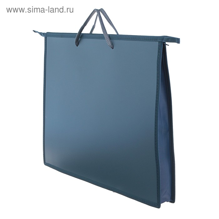 Папка для чертежей и рисунков A3, 420 х 343 х 50 мм, 0.9 мм, с ручками, пластиковая, молния сверху, Папка для чертежей и рисунков A3, 420 х 343 х 50 мм, 0.9 мм, с ручками, пластиковая, молния сверху, "Стандарт" ПР 3, серая