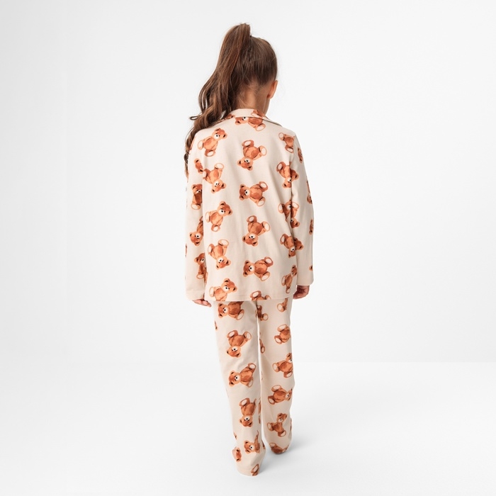 Пижама детская (рубашка и брюки) KAFTAN Пижама детская (рубашка и брюки) KAFTAN "Мишка", р.34 (122-128)