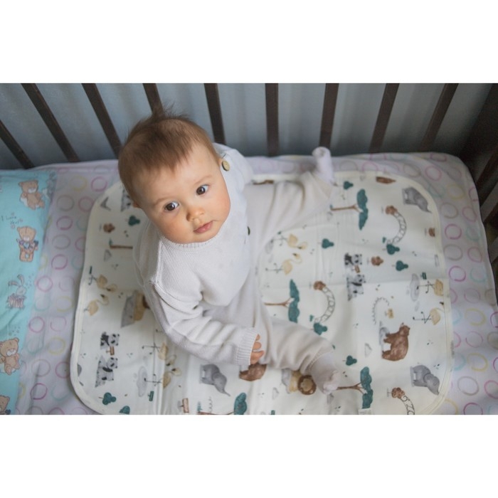 Пеленка на непромокаемой основе, 50*70 см &laquo;Зверята&raquo;