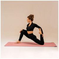 Коврик для йоги Sangh, 183х61х0,6 см, цвет розовый Коврик для йоги Sangh, 183х61х0,6 см, цвет розовый