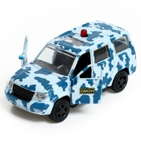 Машина металлическая «УАЗ Патриот. ОМОН», инерция, 1:50 Машина металлическая «УАЗ Патриот. ОМОН», инерция, 1:50
