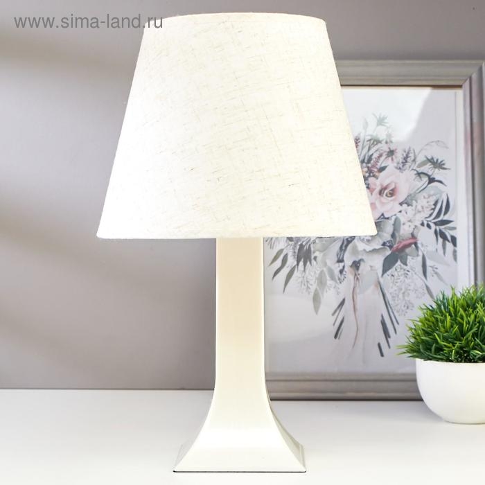 Лампа настольная 62104 1хЕ27 15Вт светло-бежевый d=22 см, h=34,5 см RISALUX