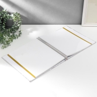 Фотоальбом магнитный 20 листов "Серебряные цветы" кожзам 5,5х35х33 см