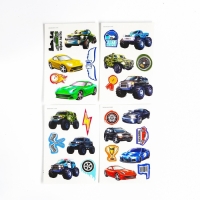 Детские переводки-татуировки на тело &laquo;Машинки&raquo; набор 4 шт.