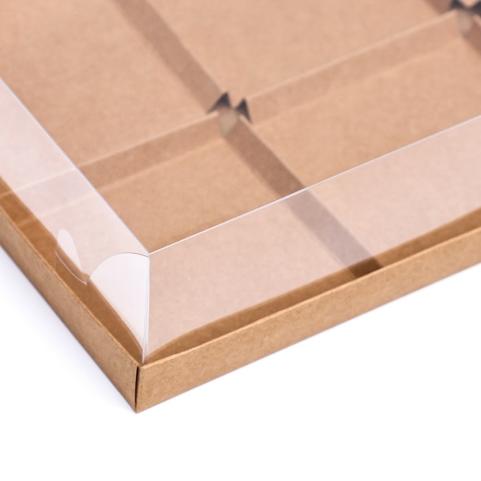 Коробка для муссовых пирожных 6 штук, 26x17x6 Крафт Коробка для муссовых пирожных 6 штук, 26x17x6 Крафт