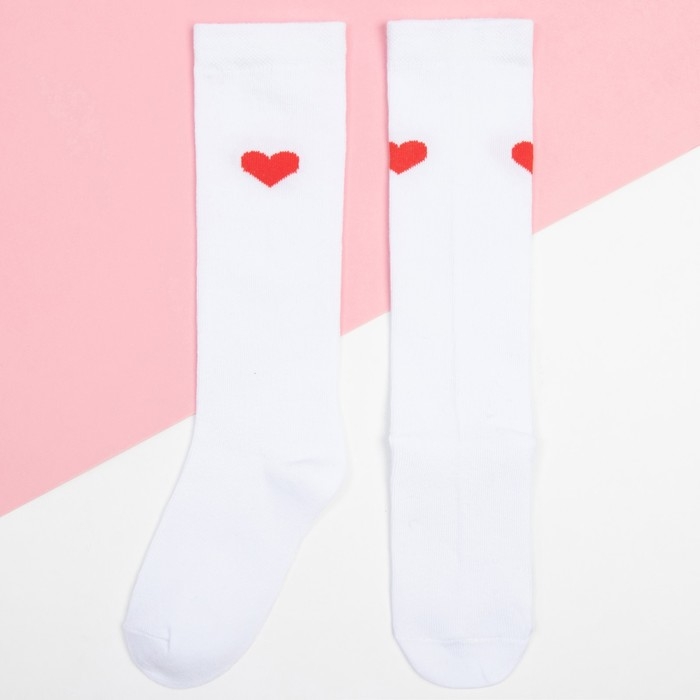 Гольфы детские KAFTAN &laquo;Сердечко&raquo;, 14-16 см, цвет белый