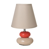 Настольная лампа 16878/1GR+RD E14 40Вт серо-красный 16х16х25 см RISALUX Настольная лампа 16878/1GR+RD E14 40Вт серо-красный 16х16х25 см RISALUX