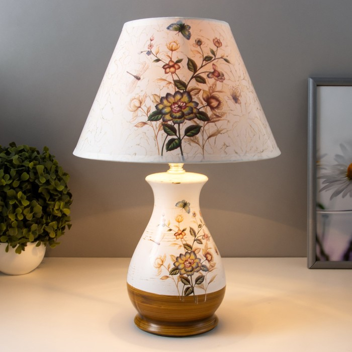 Лампа настольная керамика "Сказка" Е14 25W 220В 36,5х25х25 см RISALUX