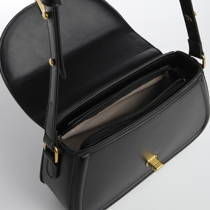 Сумка женская TEXTURA, мессенджер, средний размер, цвет чёрный Сумка женская TEXTURA, мессенджер, средний размер, цвет чёрный