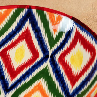 Ляган Риштанская Керамика "Атлас", 25 см, разноцветный Ляган Риштанская Керамика "Атлас", 25 см, разноцветный