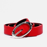 Ремень женский, ширина 2,3 см, пряжка металл, цвет красный Ремень женский, ширина 2,3 см, пряжка металл, цвет красный
