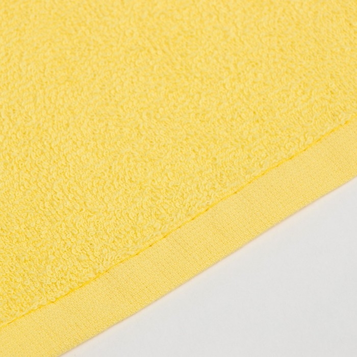 Полотенце  махровое Экономь и Я 50*90 см, цв. желтый, 100% хлопок, 350 гр/м2