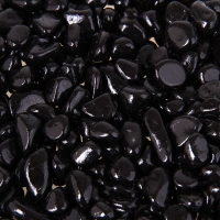 Грунт для аквариума &laquo;Галька цветная&raquo; фр 8-12 мм, чёрный,  800 г