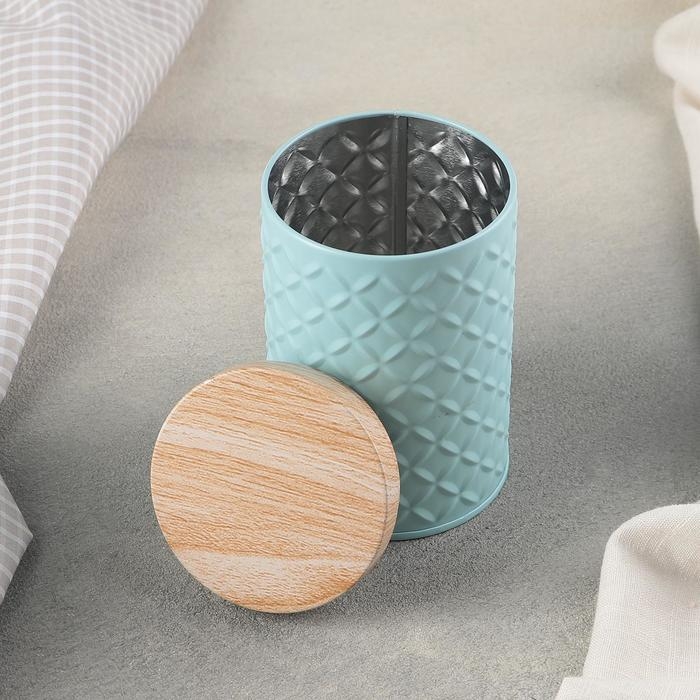 Банка для сыпучих продуктов &laquo;Сканди&raquo;, 430 мл, 7,3&times;11,5 см, цвет голубой