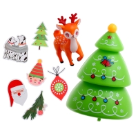 Игровой набор «Новогодний сюрприз» с фигуркой, машинкой и 15 наклейками, цвет МИКС Игровой набор «Новогодний сюрприз» с фигуркой, машинкой и 15 наклейками, цвет МИКС