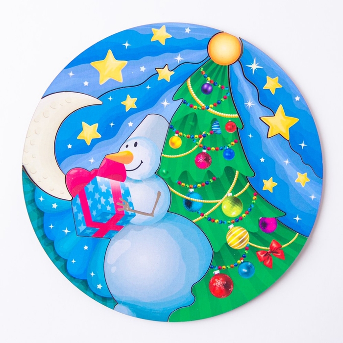 Пазл &laquo;Новогодний&raquo;, 19х19 см, 8 элементов