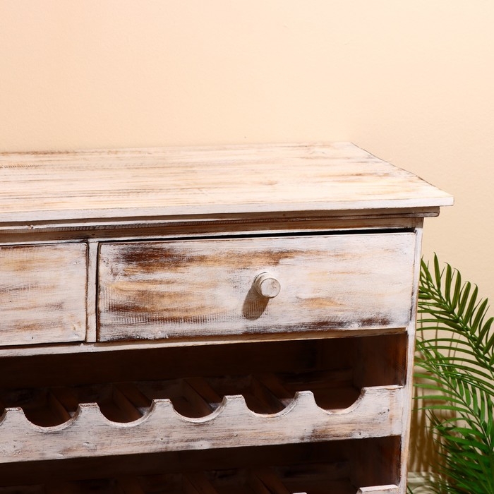 Комод-бар 90х40х85 см, дерево албезия, белый Комод-бар 90х40х85 см, дерево албезия, белый