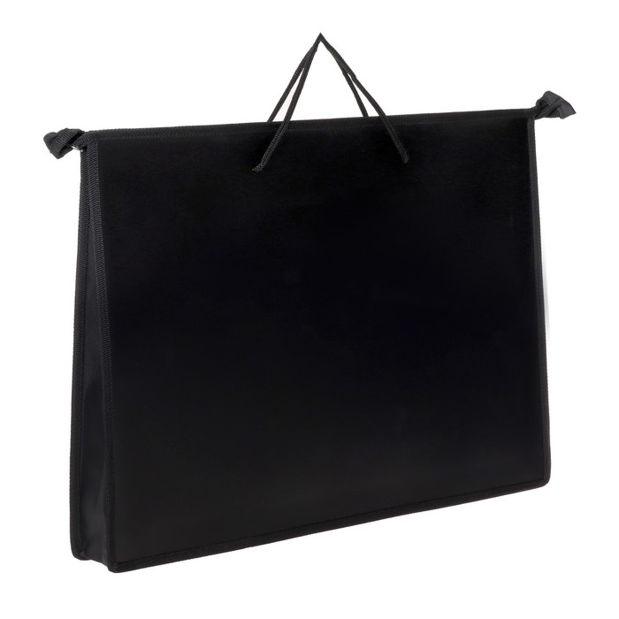 Папка для черчения и рисунков А3, 470 х 335 х 50 мм, 0.8, с ручками, пластиковая, молния сверху, Стандарт ПМ-А3-35 чёрная Папка для черчения и рисунков А3, 470 х 335 х 50 мм, 0.8, с ручками, пластиковая, молния сверху, Стандарт ПМ-А3-35 чёрная