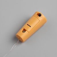 Гирлянда &laquo;Нить&raquo; 2 м роса с пробкой, IP20, серебристая нить, 20 LED, батарейки LR44х3 (в комплекте), свечение белое