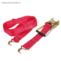 Стяжка груза с механизмом 230 мм, ширина ленты 50 мм, нагрузка 5000/10000 кг, длина 8 м