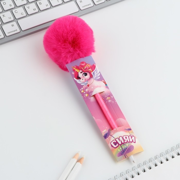 Ручка прикол шариковая синяя паста «Сияй» пластик Ручка прикол шариковая синяя паста «Сияй» пластик