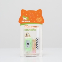 Когти накладные "Антицарапки" (20 шт),  размер M, светящиеся