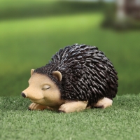 Садовая фигура "Ежик греется" 18х10х10см /// Садовая фигура "Ежик греется" 18х10х10см ///