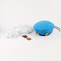 Карнавальный набор «Защитница отчизны» голубой берет, размер 54-56, банты 2 шт Карнавальный набор «Защитница отчизны» голубой берет, размер 54-56, банты 2 шт