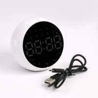 Часы-будильник электронные, bluetooth 5.0, FM, TF карта, колонка, 2000 мАч, 9 x 7.5 x 8 см Часы-будильник электронные, bluetooth 5.0, FM, TF карта, колонка, 2000 мАч, 9 x 7.5 x 8 см