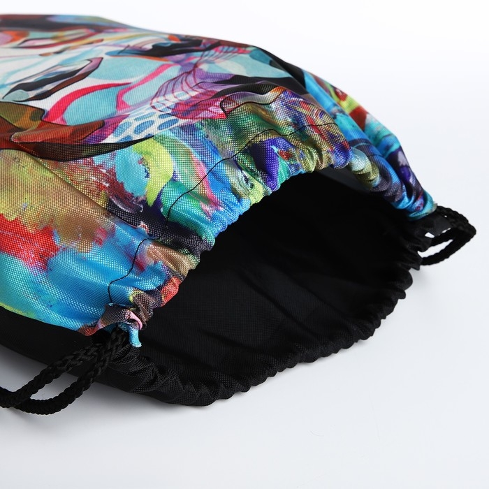 Мешок для обуви на шнурке, цвет синий