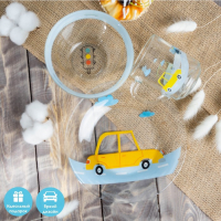 Набор детской посуды Доляна &laquo;Бип-бип&raquo;, 3 предмета: миска 450 мл, тарелка d=20 см, кружка 200 мл