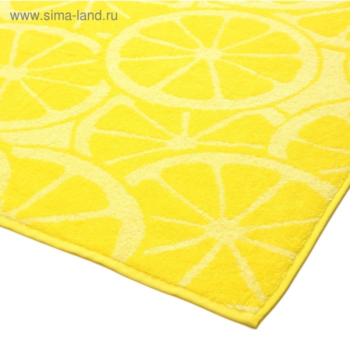 Полотенце махровое Lemon color, 100х150 см, цвет жёлтый Полотенце махровое Lemon color, 100х150 см, цвет жёлтый