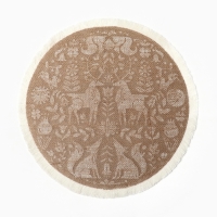 Набор салфеток 4 шт  &laquo;Олени&raquo; цв.белый, 37*37 см