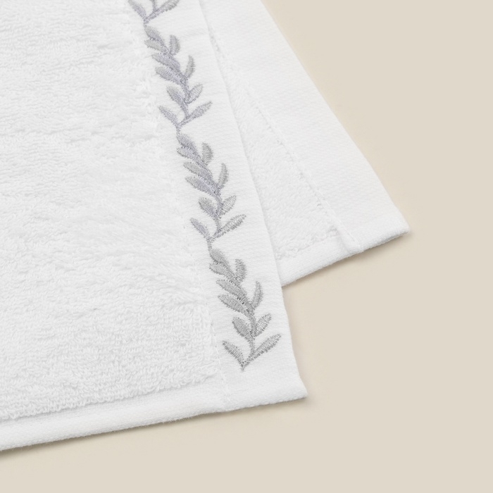 Полотенце махровое SL HOME: Floral Полотенце махровое SL HOME: Floral "Блан де Блан" 30х60 см, 100% хлопок, 550 г/м2