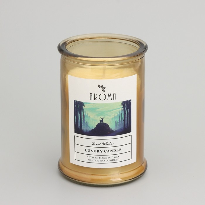 Свеча ароматическая в банке Свеча ароматическая в банке "Цветущий жасмин", 40ч, 95 гр, в коробке