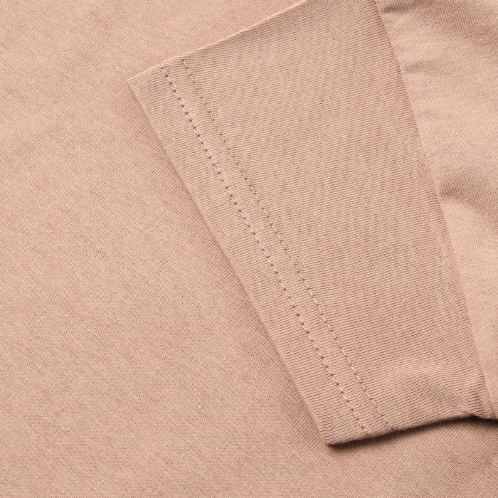 Футболка детская со спущенным плечом, цвет бежевый, рост 116 см