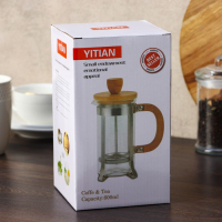 Чайник заварочный френч - пресс на ножках &laquo;Металлик&raquo;, 600 мл