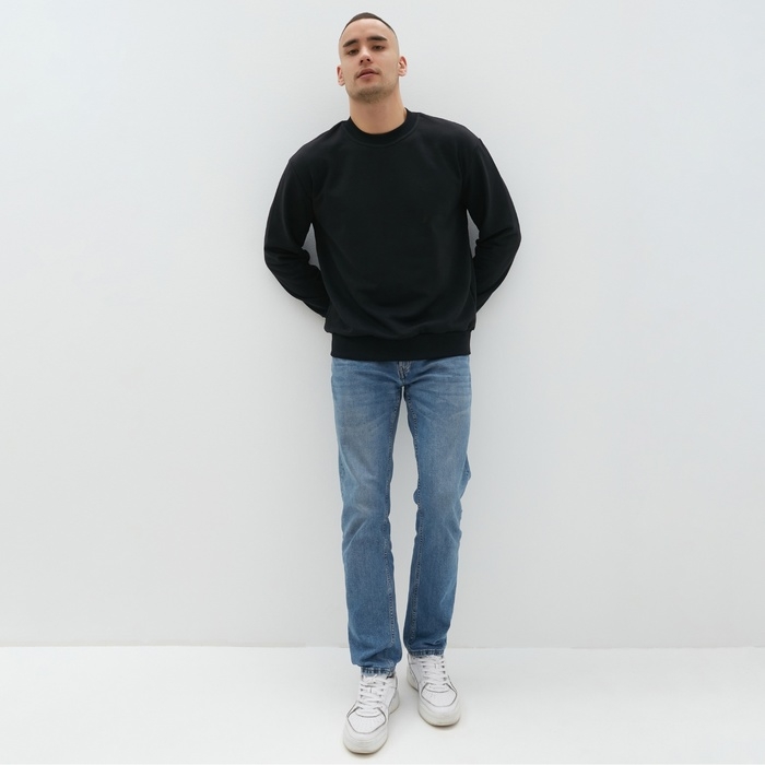 Джемпер мужской MINAKU: Basic line MAN  , цвет черный, р-р 52