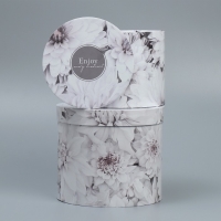 Набор шляпных коробок 5 в 1, упаковка подарочная, «Нежность», 13 х 14 ‒ 19.5 х 22 см Набор шляпных коробок 5 в 1, упаковка подарочная, «Нежность», 13 х 14 ‒ 19.5 х 22 см