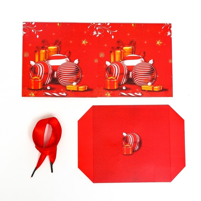 Новый год. Коробка Самосборная &laquo;Игрушки&raquo; 15 х 15 х 15 см